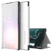 Load image into Gallery viewer, Carbon Fiber View Time Leather Phone Case, For Samsung Galaxy S22 5G, For Samsung Galaxy S22+ 5G, For Samsung Galaxy S22 Ultra 5G, For Xiaomi Redmi Note 11 5G, For Xiaomi Redmi Note 11 Pro 5G