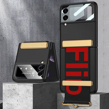 Load image into Gallery viewer, GKK Ultra-thin Full Coverage Phone Flip Case with Wristband, For Samsung Galaxy Z Flip3 5G