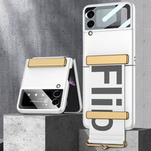Load image into Gallery viewer, GKK Ultra-thin Full Coverage Phone Flip Case with Wristband, For Samsung Galaxy Z Flip3 5G