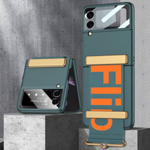 Load image into Gallery viewer, GKK Ultra-thin Full Coverage Phone Flip Case with Wristband, For Samsung Galaxy Z Flip3 5G