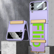 Load image into Gallery viewer, GKK Ultra-thin Full Coverage Phone Flip Case with Wristband, For Samsung Galaxy Z Flip3 5G