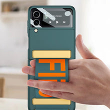 Load image into Gallery viewer, GKK Ultra-thin Full Coverage Phone Flip Case with Wristband, For Samsung Galaxy Z Flip3 5G