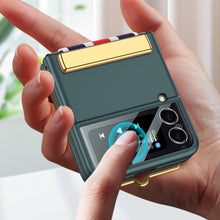 Load image into Gallery viewer, GKK Ultra-thin Full Coverage Phone Flip Case with Color Wristband, For Samsung Galaxy Z Flip3 5G
