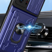 Load image into Gallery viewer, Camera Cover Phone Case with Card Slot &amp; Holder, For Xiaomi 11T, For Xiaomi Redmi Note 10 Pro, For Xiaomi Redmi 10, For Samsung Galaxy S21 FE 5G