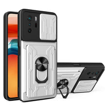 Load image into Gallery viewer, Camera Cover Phone Case with Card Slot &amp; Holder, For Xiaomi 11T, For Xiaomi Redmi Note 10 Pro, For Xiaomi Redmi 10, For Samsung Galaxy S21 FE 5G