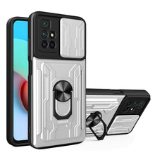 Load image into Gallery viewer, Camera Cover Phone Case with Card Slot &amp; Holder, For Xiaomi 11T, For Xiaomi Redmi Note 10 Pro, For Xiaomi Redmi 10, For Samsung Galaxy S21 FE 5G