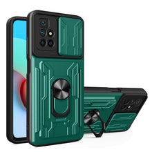 Load image into Gallery viewer, Camera Cover Phone Case with Card Slot &amp; Holder, For Xiaomi 11T, For Xiaomi Redmi Note 10 Pro, For Xiaomi Redmi 10, For Samsung Galaxy S21 FE 5G