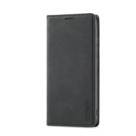 LC.IMEEKE Strong Magnetism Matte TPU + PU Leather Case, For Samsung Galaxy A32 4G