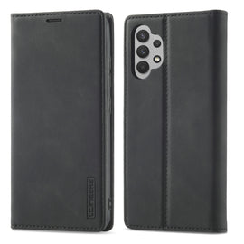 LC.IMEEKE Strong Magnetism Matte TPU + PU Leather Case, For Samsung Galaxy A32 4G