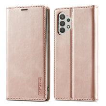 Load image into Gallery viewer, LC.IMEEKE Strong Magnetism Matte TPU + PU Leather Case, For Samsung Galaxy A32 4G