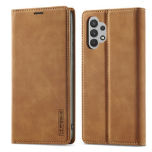 Load image into Gallery viewer, LC.IMEEKE Strong Magnetism Matte TPU + PU Leather Case, For Samsung Galaxy A32 4G