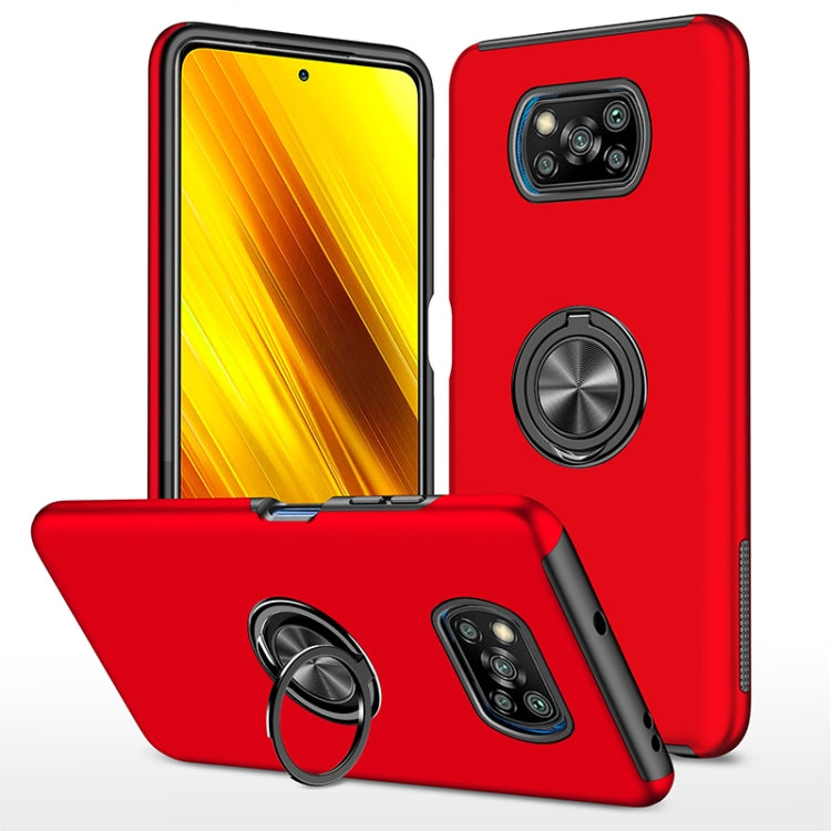 PC + TPU Magnetic Phone Case with Invisible Ring Holder, For Xiaomi Poco X3 NFC / X3, For Samsung Galaxy A13 5G