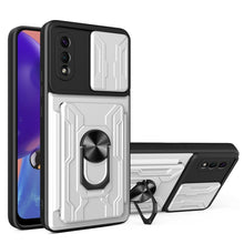 Load image into Gallery viewer, Camera Cover Phone Case with Card Slot &amp; Holder, For Samsung Galaxy A02 / M02, For Samsung Galaxy A32, For Samsung Galaxy S20 FE, For Samsung Galaxy S20+, For Samsung Galaxy S21 Ultra 5G, For Samsung Galaxy A02s EU Version