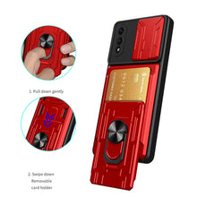 Load image into Gallery viewer, Camera Cover Phone Case with Card Slot &amp; Holder, For Samsung Galaxy A02 / M02, For Samsung Galaxy A32, For Samsung Galaxy S20 FE, For Samsung Galaxy S20+, For Samsung Galaxy S21 Ultra 5G, For Samsung Galaxy A02s EU Version