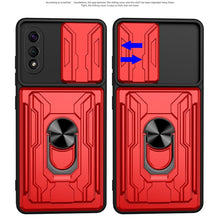 Load image into Gallery viewer, Camera Cover Phone Case with Card Slot &amp; Holder, For Samsung Galaxy A02 / M02, For Samsung Galaxy A32, For Samsung Galaxy S20 FE, For Samsung Galaxy S20+, For Samsung Galaxy S21 Ultra 5G, For Samsung Galaxy A02s EU Version
