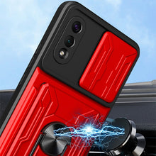 Load image into Gallery viewer, Camera Cover Phone Case with Card Slot &amp; Holder, For Samsung Galaxy A02 / M02, For Samsung Galaxy A32, For Samsung Galaxy S20 FE, For Samsung Galaxy S20+, For Samsung Galaxy S21 Ultra 5G, For Samsung Galaxy A02s EU Version