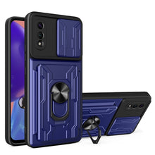 Load image into Gallery viewer, Camera Cover Phone Case with Card Slot &amp; Holder, For Samsung Galaxy A02 / M02, For Samsung Galaxy A32, For Samsung Galaxy S20 FE, For Samsung Galaxy S20+, For Samsung Galaxy S21 Ultra 5G, For Samsung Galaxy A02s EU Version