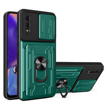 Load image into Gallery viewer, Camera Cover Phone Case with Card Slot &amp; Holder, For Samsung Galaxy A02 / M02, For Samsung Galaxy A32, For Samsung Galaxy S20 FE, For Samsung Galaxy S20+, For Samsung Galaxy S21 Ultra 5G, For Samsung Galaxy A02s EU Version