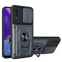 Load image into Gallery viewer, Camera Cover Phone Case with Card Slot &amp; Holder, For Samsung Galaxy A02 / M02, For Samsung Galaxy A32, For Samsung Galaxy S20 FE, For Samsung Galaxy S20+, For Samsung Galaxy S21 Ultra 5G, For Samsung Galaxy A02s EU Version
