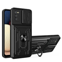 Load image into Gallery viewer, Camera Cover Phone Case with Card Slot &amp; Holder, For Samsung Galaxy A02 / M02, For Samsung Galaxy A32, For Samsung Galaxy S20 FE, For Samsung Galaxy S20+, For Samsung Galaxy S21 Ultra 5G, For Samsung Galaxy A02s EU Version