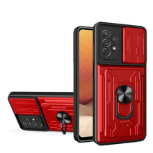 Load image into Gallery viewer, Camera Cover Phone Case with Card Slot &amp; Holder, For Samsung Galaxy A02 / M02, For Samsung Galaxy A32, For Samsung Galaxy S20 FE, For Samsung Galaxy S20+, For Samsung Galaxy S21 Ultra 5G, For Samsung Galaxy A02s EU Version