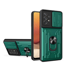 Load image into Gallery viewer, Camera Cover Phone Case with Card Slot &amp; Holder, For Samsung Galaxy A02 / M02, For Samsung Galaxy A32, For Samsung Galaxy S20 FE, For Samsung Galaxy S20+, For Samsung Galaxy S21 Ultra 5G, For Samsung Galaxy A02s EU Version