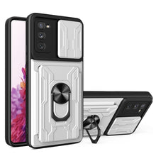 Load image into Gallery viewer, Camera Cover Phone Case with Card Slot &amp; Holder, For Samsung Galaxy A02 / M02, For Samsung Galaxy A32, For Samsung Galaxy S20 FE, For Samsung Galaxy S20+, For Samsung Galaxy S21 Ultra 5G, For Samsung Galaxy A02s EU Version
