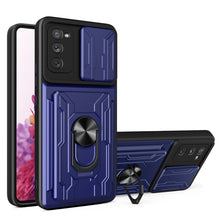Load image into Gallery viewer, Camera Cover Phone Case with Card Slot &amp; Holder, For Samsung Galaxy A02 / M02, For Samsung Galaxy A32, For Samsung Galaxy S20 FE, For Samsung Galaxy S20+, For Samsung Galaxy S21 Ultra 5G, For Samsung Galaxy A02s EU Version