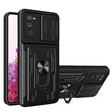 Load image into Gallery viewer, Camera Cover Phone Case with Card Slot &amp; Holder, For Samsung Galaxy A02 / M02, For Samsung Galaxy A32, For Samsung Galaxy S20 FE, For Samsung Galaxy S20+, For Samsung Galaxy S21 Ultra 5G, For Samsung Galaxy A02s EU Version