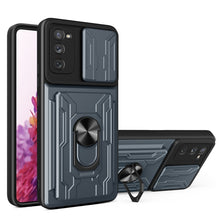 Load image into Gallery viewer, Camera Cover Phone Case with Card Slot &amp; Holder, For Samsung Galaxy A02 / M02, For Samsung Galaxy A32, For Samsung Galaxy S20 FE, For Samsung Galaxy S20+, For Samsung Galaxy S21 Ultra 5G, For Samsung Galaxy A02s EU Version