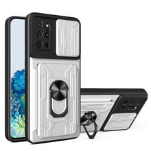 Load image into Gallery viewer, Camera Cover Phone Case with Card Slot &amp; Holder, For Samsung Galaxy A02 / M02, For Samsung Galaxy A32, For Samsung Galaxy S20 FE, For Samsung Galaxy S20+, For Samsung Galaxy S21 Ultra 5G, For Samsung Galaxy A02s EU Version