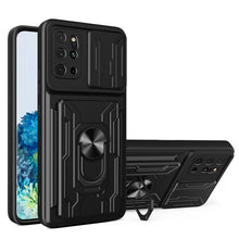 Load image into Gallery viewer, Camera Cover Phone Case with Card Slot &amp; Holder, For Samsung Galaxy A02 / M02, For Samsung Galaxy A32, For Samsung Galaxy S20 FE, For Samsung Galaxy S20+, For Samsung Galaxy S21 Ultra 5G, For Samsung Galaxy A02s EU Version