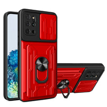 Load image into Gallery viewer, Camera Cover Phone Case with Card Slot &amp; Holder, For Samsung Galaxy A02 / M02, For Samsung Galaxy A32, For Samsung Galaxy S20 FE, For Samsung Galaxy S20+, For Samsung Galaxy S21 Ultra 5G, For Samsung Galaxy A02s EU Version