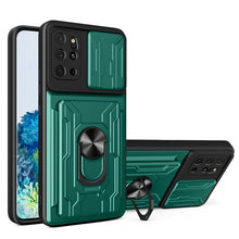 Load image into Gallery viewer, Camera Cover Phone Case with Card Slot &amp; Holder, For Samsung Galaxy A02 / M02, For Samsung Galaxy A32, For Samsung Galaxy S20 FE, For Samsung Galaxy S20+, For Samsung Galaxy S21 Ultra 5G, For Samsung Galaxy A02s EU Version