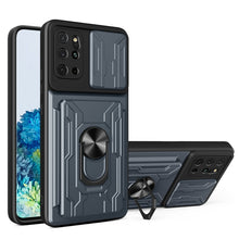 Load image into Gallery viewer, Camera Cover Phone Case with Card Slot &amp; Holder, For Samsung Galaxy A02 / M02, For Samsung Galaxy A32, For Samsung Galaxy S20 FE, For Samsung Galaxy S20+, For Samsung Galaxy S21 Ultra 5G, For Samsung Galaxy A02s EU Version