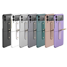 Load image into Gallery viewer, Oil-sprayed Ring PC Phone Case, For Samsung Galaxy Z Flip3 5G