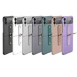 Oil-sprayed Ring PC Phone Case, For Samsung Galaxy Z Flip3 5G
