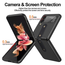Load image into Gallery viewer, Oil-sprayed Ring PC Phone Case, For Samsung Galaxy Z Flip3 5G