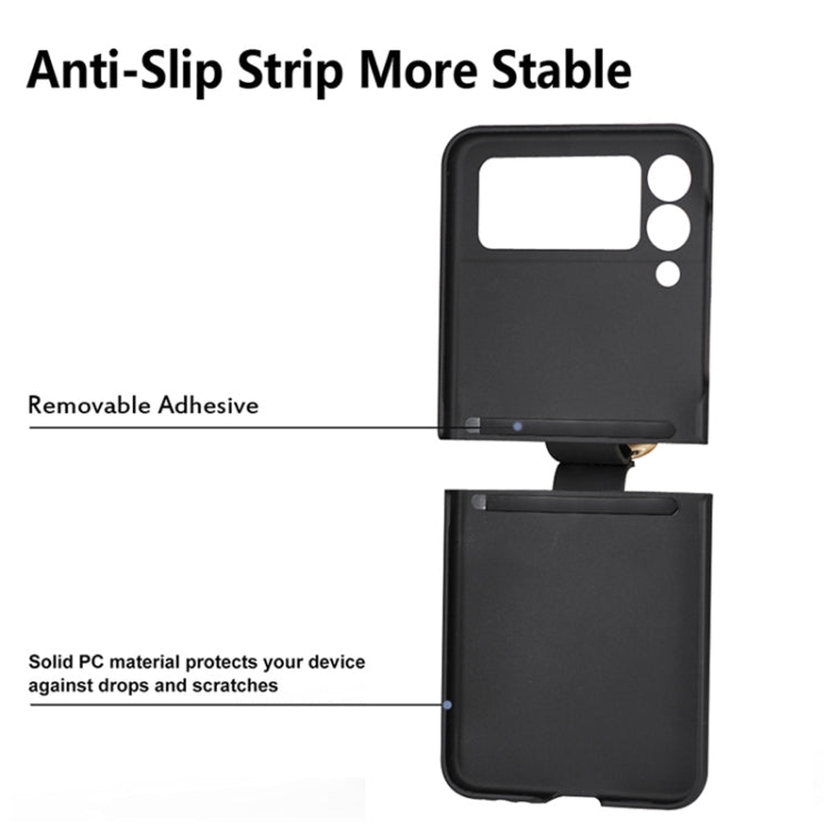 Oil-sprayed Ring PC Phone Case, For Samsung Galaxy Z Flip3 5G