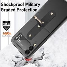 Load image into Gallery viewer, Oil-sprayed Ring PC Phone Case, For Samsung Galaxy Z Flip3 5G