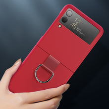 Load image into Gallery viewer, Oil-sprayed Feel Ring PC Phone Case, For Samsung Galaxy Z Flip3 5G