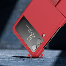 Load image into Gallery viewer, Oil-sprayed Feel Ring PC Phone Case, For Samsung Galaxy Z Flip3 5G