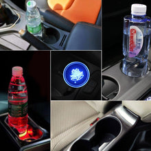 Load image into Gallery viewer, Car AcrylicColorful USB Charger Water Cup Groove LED Atmosphere Light, Bell, Santa Claus, Christmas Deer, Christmas Hat, Christmas Tree, Christmas, Glove, Socks, Snowflake, English Deer, English Christmas, English Tree