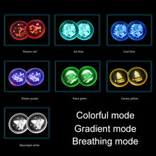 Load image into Gallery viewer, Car AcrylicColorful USB Charger Water Cup Groove LED Atmosphere Light, Bell, Santa Claus, Christmas Deer, Christmas Hat, Christmas Tree, Christmas, Glove, Socks, Snowflake, English Deer, English Christmas, English Tree