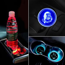 Load image into Gallery viewer, Car AcrylicColorful USB Charger Water Cup Groove LED Atmosphere Light, Bell, Santa Claus, Christmas Deer, Christmas Hat, Christmas Tree, Christmas, Glove, Socks, Snowflake, English Deer, English Christmas, English Tree