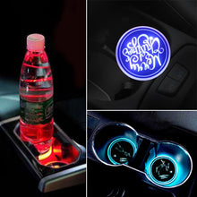 Load image into Gallery viewer, Car AcrylicColorful USB Charger Water Cup Groove LED Atmosphere Light, Bell, Santa Claus, Christmas Deer, Christmas Hat, Christmas Tree, Christmas, Glove, Socks, Snowflake, English Deer, English Christmas, English Tree
