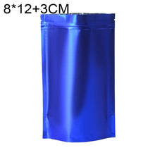 Load image into Gallery viewer, 100 PCS/Set Matte Aluminum Foil Snack Stand-up Pouch, 8x12+3cm, 9x13+3cm, 10x15+3cm, 12x20+4cm