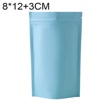 Load image into Gallery viewer, 100 PCS/Set Matte Aluminum Foil Snack Stand-up Pouch, 8x12+3cm, 9x13+3cm, 10x15+3cm, 12x20+4cm
