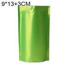 Load image into Gallery viewer, 100 PCS/Set Matte Aluminum Foil Snack Stand-up Pouch, 8x12+3cm, 9x13+3cm, 10x15+3cm, 12x20+4cm