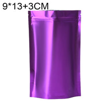 Load image into Gallery viewer, 100 PCS/Set Matte Aluminum Foil Snack Stand-up Pouch, 8x12+3cm, 9x13+3cm, 10x15+3cm, 12x20+4cm